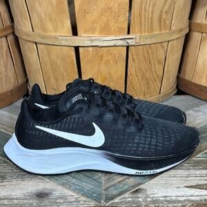 Nike Air Zoom Pegasus 37 Black White BQ9647-002 Running Shoes Womens Size 8.5